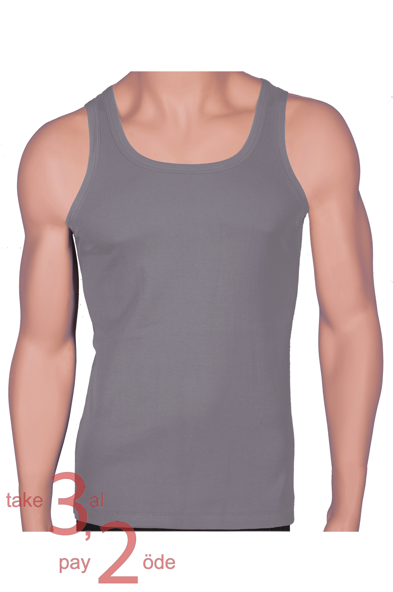 Unique Bosphorus Ribana Erkek Atlet Taş Rengi