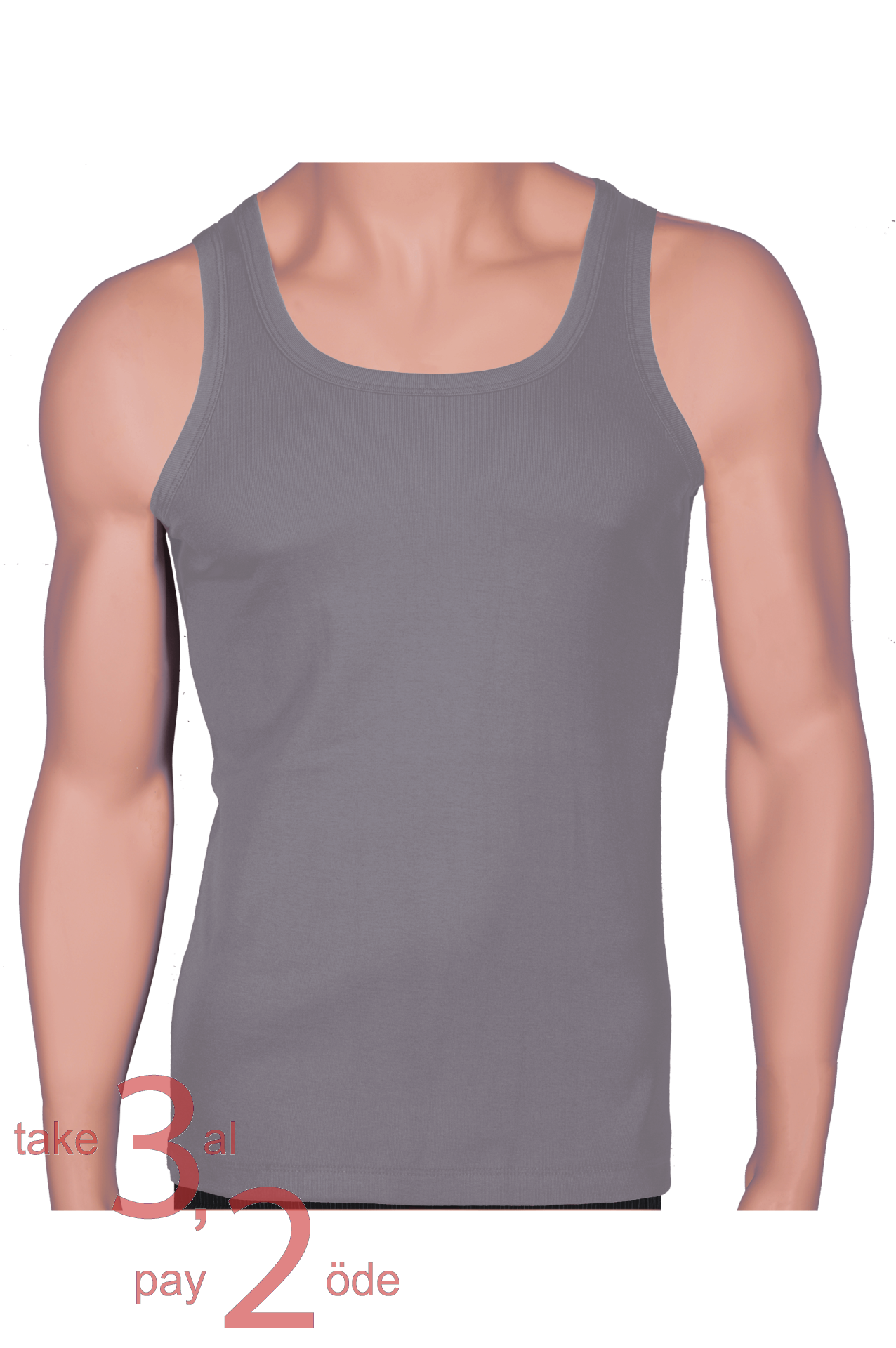 Unique Bosphorus Ribana Erkek Atlet Taş Rengi