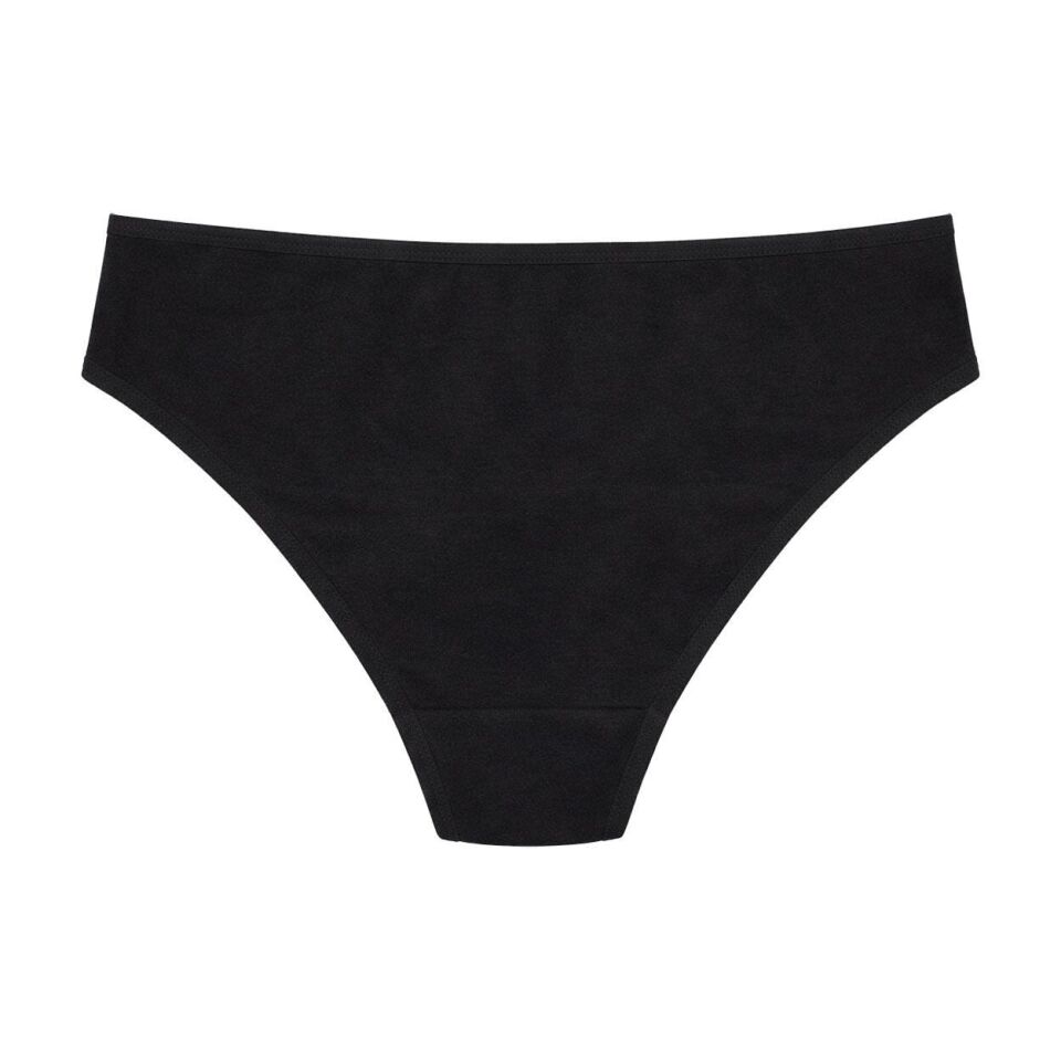 Unique Bosphorus Classic Kadın Slip 3'lü Paket Siyah & Ten Renk