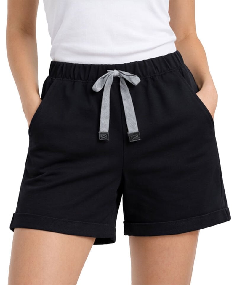 Kadın Ters Paça Şort Siyah Renk