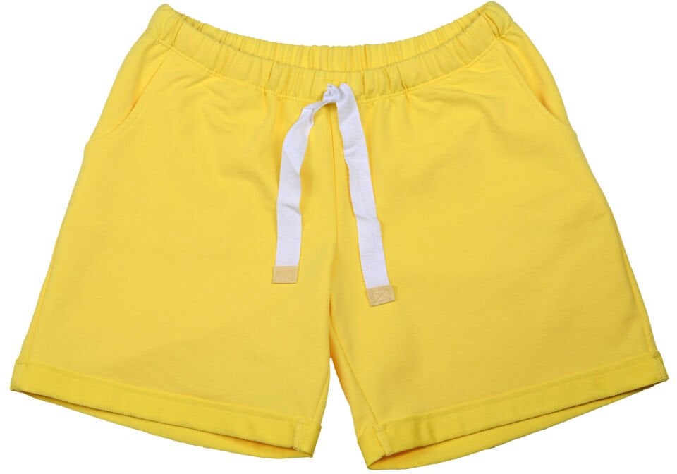 Kadın Ters Paça Şort Sarı Renk