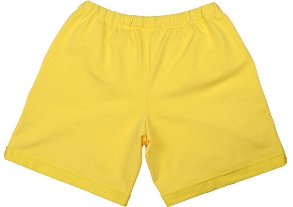 Kadın Ters Paça Şort Sarı Renk