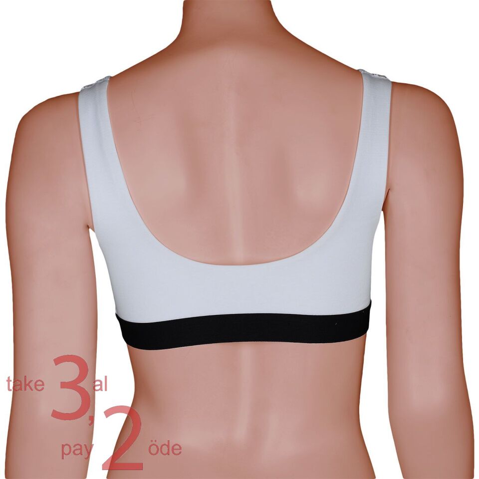 Unique Bosphorus U-Back Kadın Bralet Beyaz