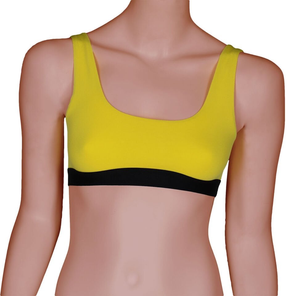 Unique Bosphorus U-Back Kadın Bralet Sarı