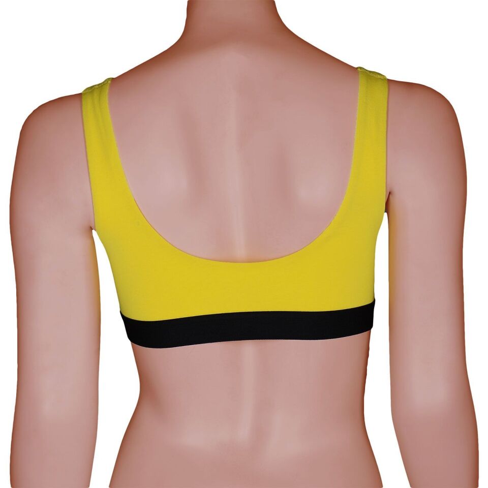 Unique Bosphorus U-Back Kadın Bralet Sarı