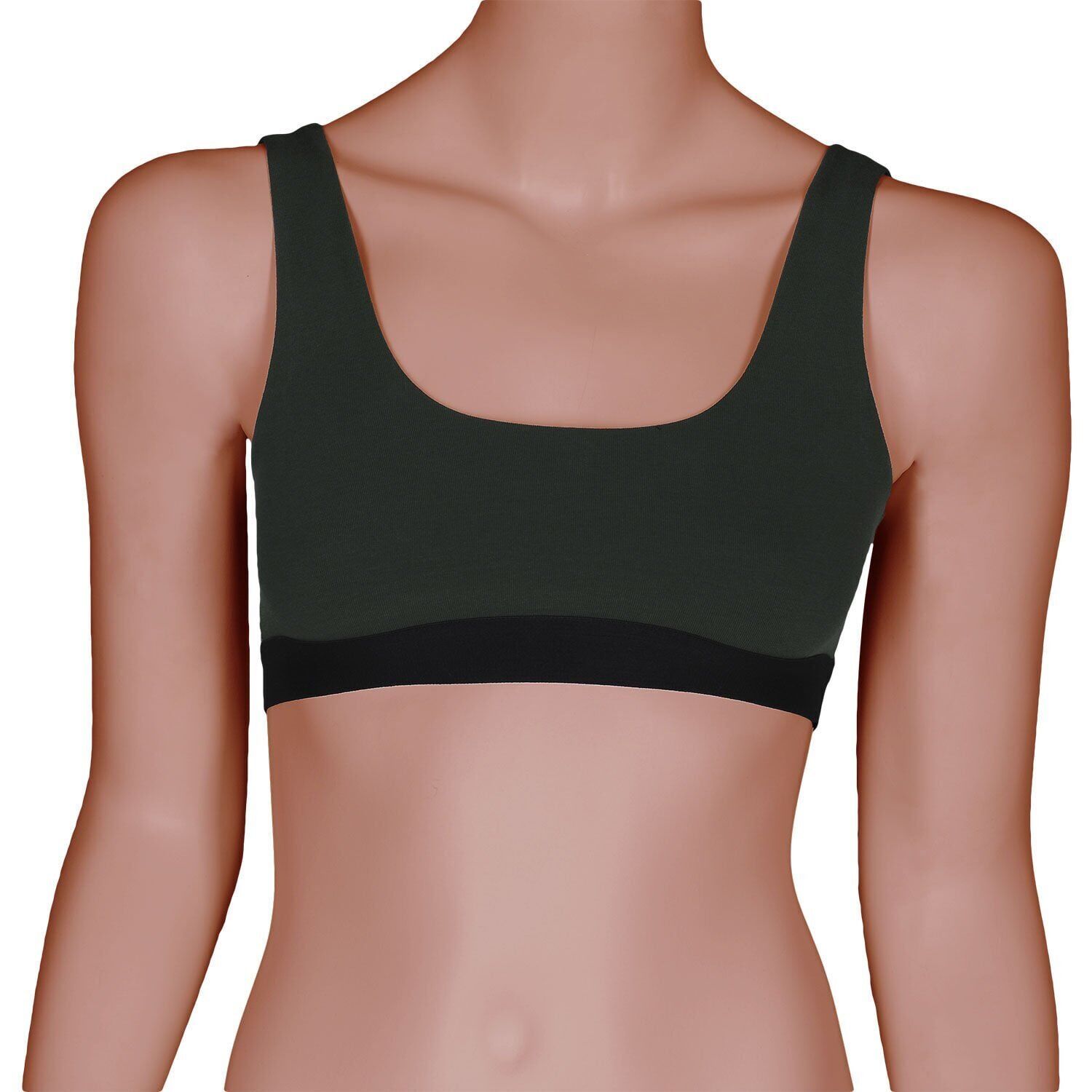 Unique Bosphorus U-Back Kadın Bralet Haki