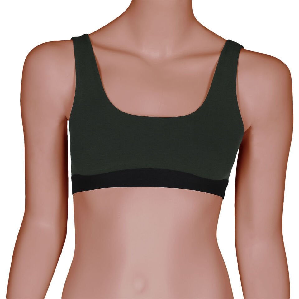 Unique Bosphorus U-Back Kadın Bralet Haki