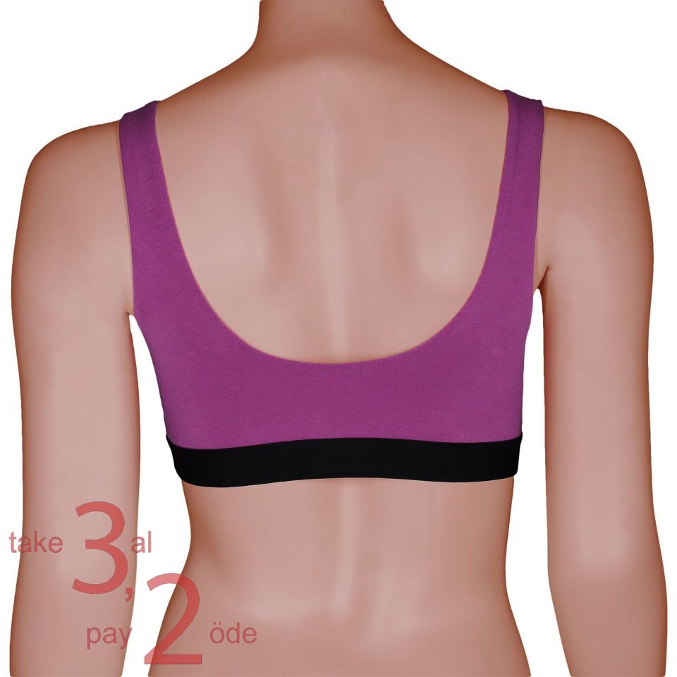 Unique Bosphorus U-Back Kadın Bralet Açık Mor