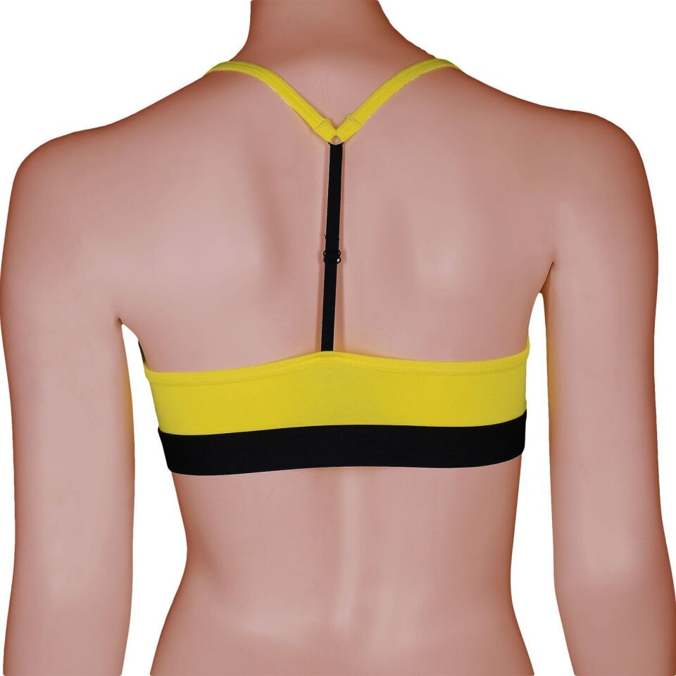 Unique Bosphorus T-Back Kadın Bralet Sarı