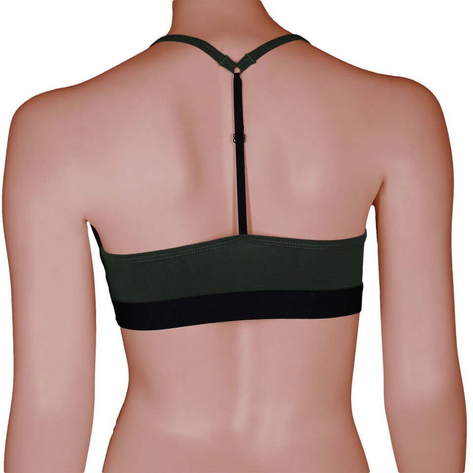 Unique Bosphorus T-Back Kadın Bralet Haki