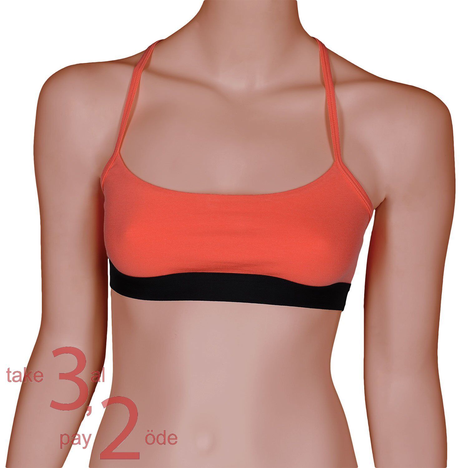 Unique Bosphorus T-Back Kadın Bralet Nar Çiçeği